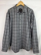 Jos A Bank Reserve Mens Shirt Size XXL Gray Tailored Fit Long Sleeve Button Down