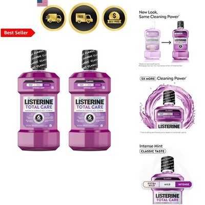 Total Care Anticavity Fluoride Mouthwash, 6-in-1 Rinse Helps Kill 99% of Bad ...