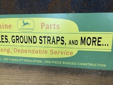 Rare John Deere Dealer Sign Antique Tractor Parts Service Advertising Vintage