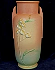 Roseville Pottery Ixia Pattern Vase 862 10" w Art Deco Handles