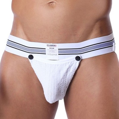 Cellblock 13 Tight End 2'' Snap Up Jockstrap CBU356 White