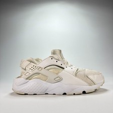 Nike Air Huarache White Lace Up Running Shoes Sneakers 654275-110 Youth Sz 6.5Y