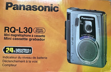 Panasonic RQ-L30 Cassette Recorder Mini. Complete Kit in Original Box. P W Order