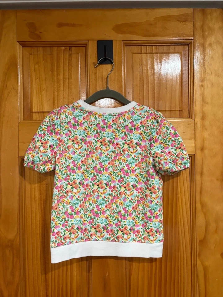 Sudadera Janie and Jack Niña Algodón Floral Terry Francés Talla 7 Foto 4 de 4