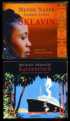 2 Hörbücher Michael ONDAATJE KATZENTISCH 7-CD + Mende NAZER SKLAVIN 5-CD NEUWTG 