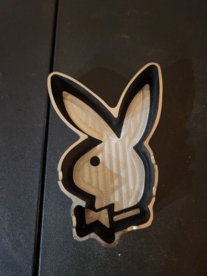 Vintage Playboy Bunny Ashtray Chrome Black Metal Ash Tray | eBay