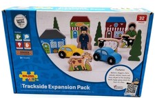 Big Jig Rails BJT054 Wooden Trackside Expansion Pack 32 Pieces 