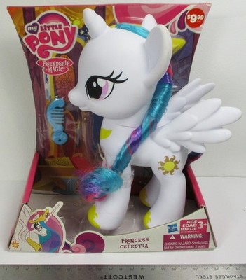 BIG 8 Inch Zilla My Little Pony Princess Celestia Brushable OLD Box W/Accs G4