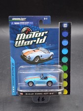 2010 Greenlight Motor World Shelby Cobra 427 S/C Sky Blue MOC NRFP 1/64 Diecast 
