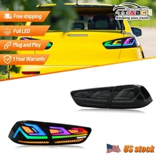 Pair RGB LED Tail Lights For Mitsubishi EX EVO 2008-2017 Seqential Rear Light