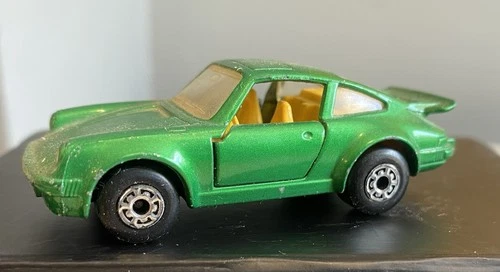 MATCHBOX DIECAST CAR SUPERFAST #3 PORSCHE TURBO LESNEY 1978 GREEN