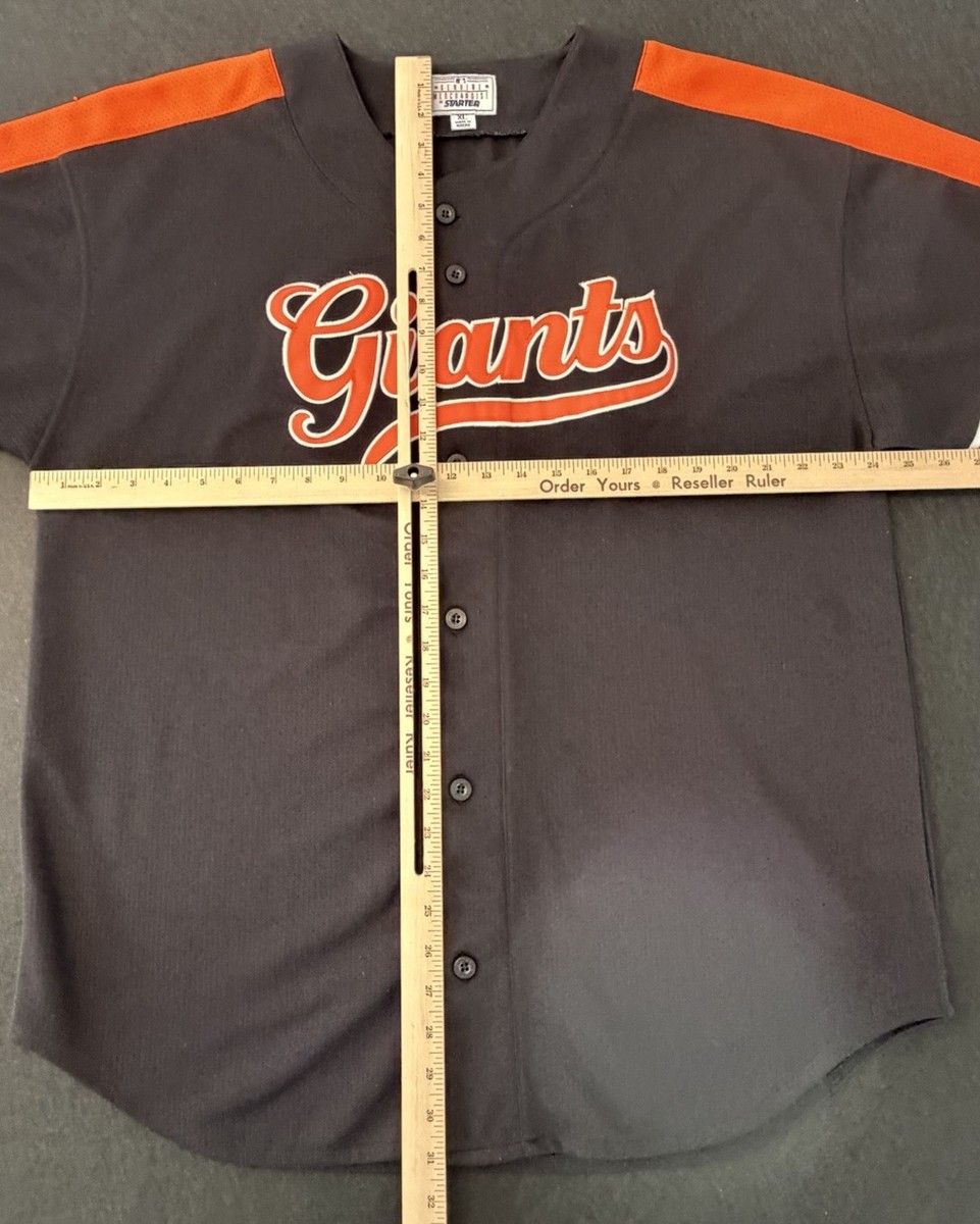 SAN FRANCISCO GIANTS VINTAGE BLACK STARTER JERSEY SIZE XL | eBay