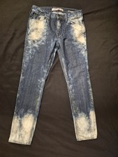 Guess men's distressed slim fit jeans Size 33X32 Bleached