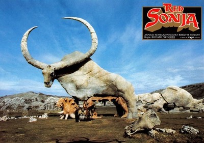 Red Sonja ORIGINAL Aushangfoto Arnold Schwarzenegger / Brigitte Nielsen