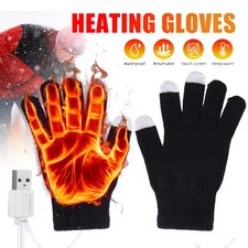 Electric USB Heated Gloves USB 2.0 Powered Winter Warming Hand Warm Windproof