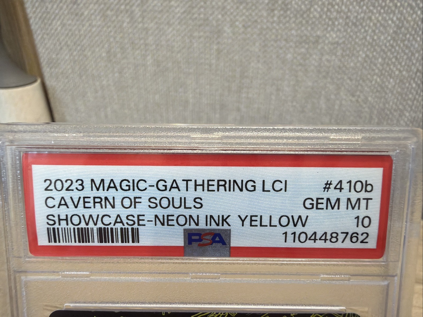 Cavern of Souls (Neon Yellow) - FOIL - PSA 10 LOW POP - 410b MTG Magic view 3