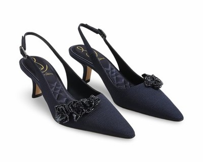 Sam Edelman Women's Bianka Flora Navy Heels NW/OB 7M
