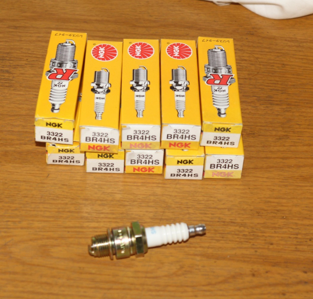 New Old Stock NGK BR4HS Spark Plugs Quantity 10