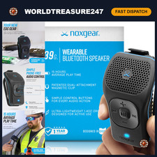 Wearable Bluetooth Speaker 39g - Mini Clip-On, Portable, Lightweight, Black