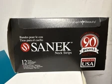 Graham SANEK Neck Strip Barber Salon Soft Absorbent Tissue 12 Pack of 60 Strips