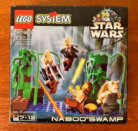 1999 Lego Star Wars-Lightsaber Duel(#7101) & Naboo Swamp(#7121) *RARE* MINT