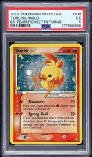 2004 POKEMON EX TEAM ROCKET RETURNS GOLD STAR #108 TORCHIC-HOLO PSA 5 on eBay
