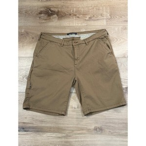 DU/ER Live Free Adventure Shorts Mens 36 Brown Khaki Stretch MSTS1013