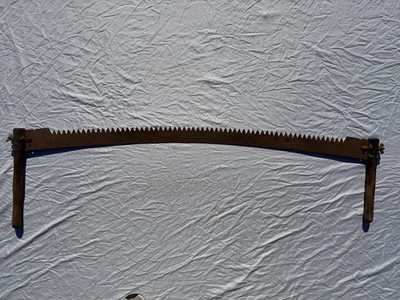 Antique Primitive 2 Two Man Crosscut Logging Saw Blade Log Tool 58 