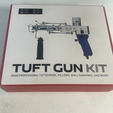 Eucrast Rug Tufting Gun w/ Carpet Trimmer Kit Tuft Gun Tufting Shears Turquoise