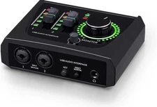  Mini 2 Channel Usb Audio Interface For Recording, Streaming And Podcasting