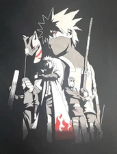 Naruto Shippuden Kakashi Graphic Tee.”   Ripple junction   Medium