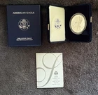 2004-W Proof Silver American Eagle 1 oz .999 Fine Silver Dollar w/ Box & COA