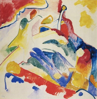 018 Wassily Kandinsky - Composition II, Study c.1910 - Giclée Fine Art