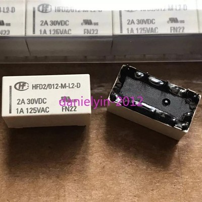 10pcs HFD2-012-M-L2-D 12V coil bistable latching relay replace *lh