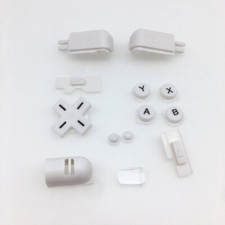 White Replacement A B X Y L R Full Button Set For DS Lite NDSL Buttons