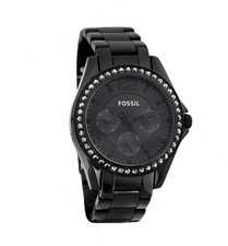 fossil riley black