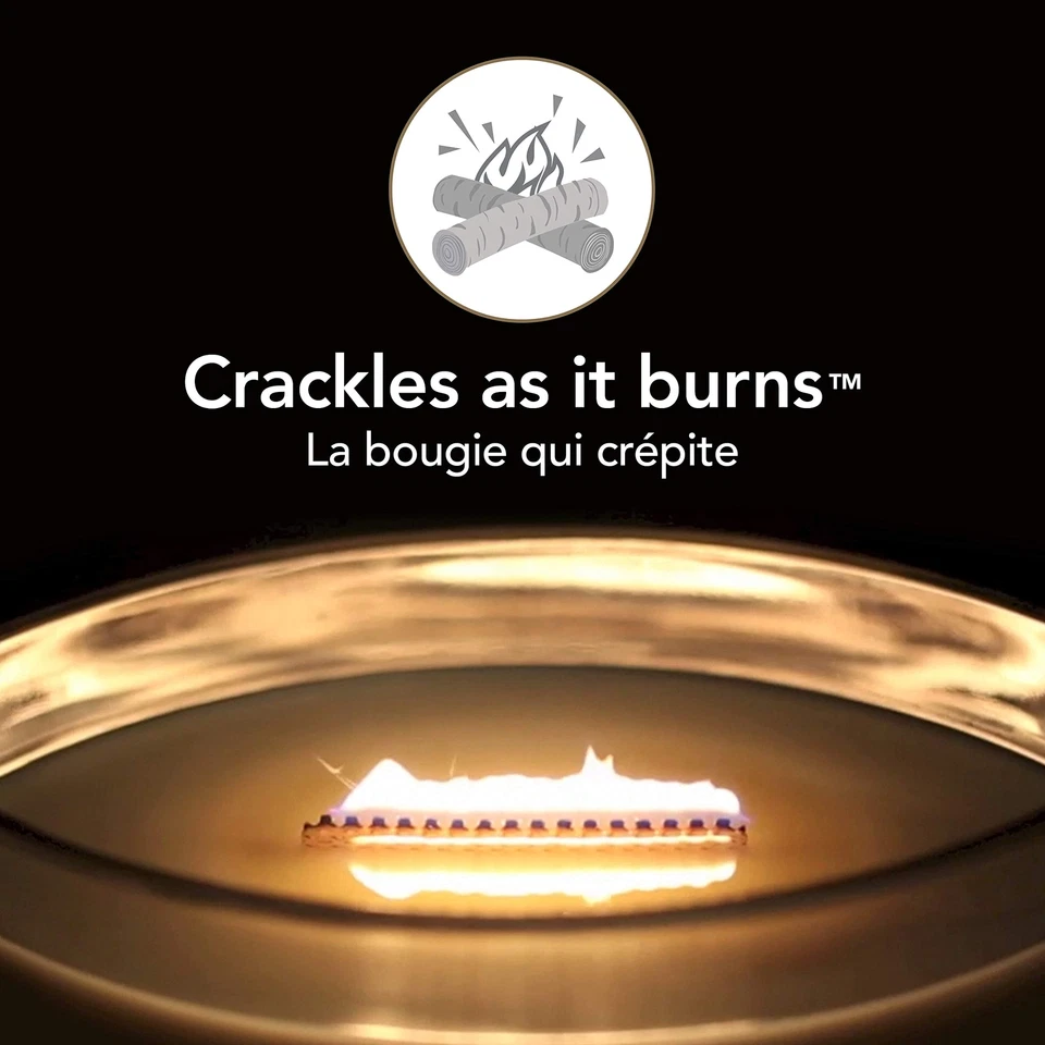 Ellipse bougie parfumée avec mèche qui crépite Sable & Bois flotté Temps de c... - Photo 3/4