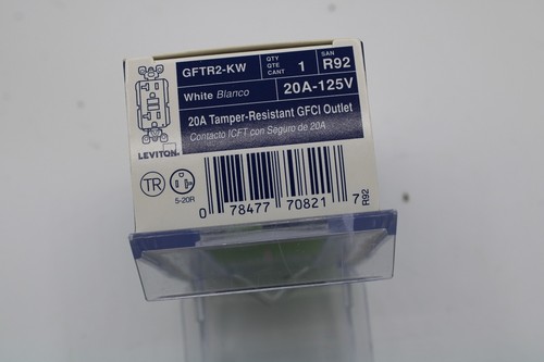 Leviton GFTR2-KW Interruttore 20 A - Bianco - Foto 5 di 5