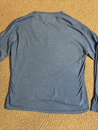 Ford Bronco Built Ford Tough Men’s Blue L Long Sleeve Shirt Retro Red Jacket - Picture 8 of 8
