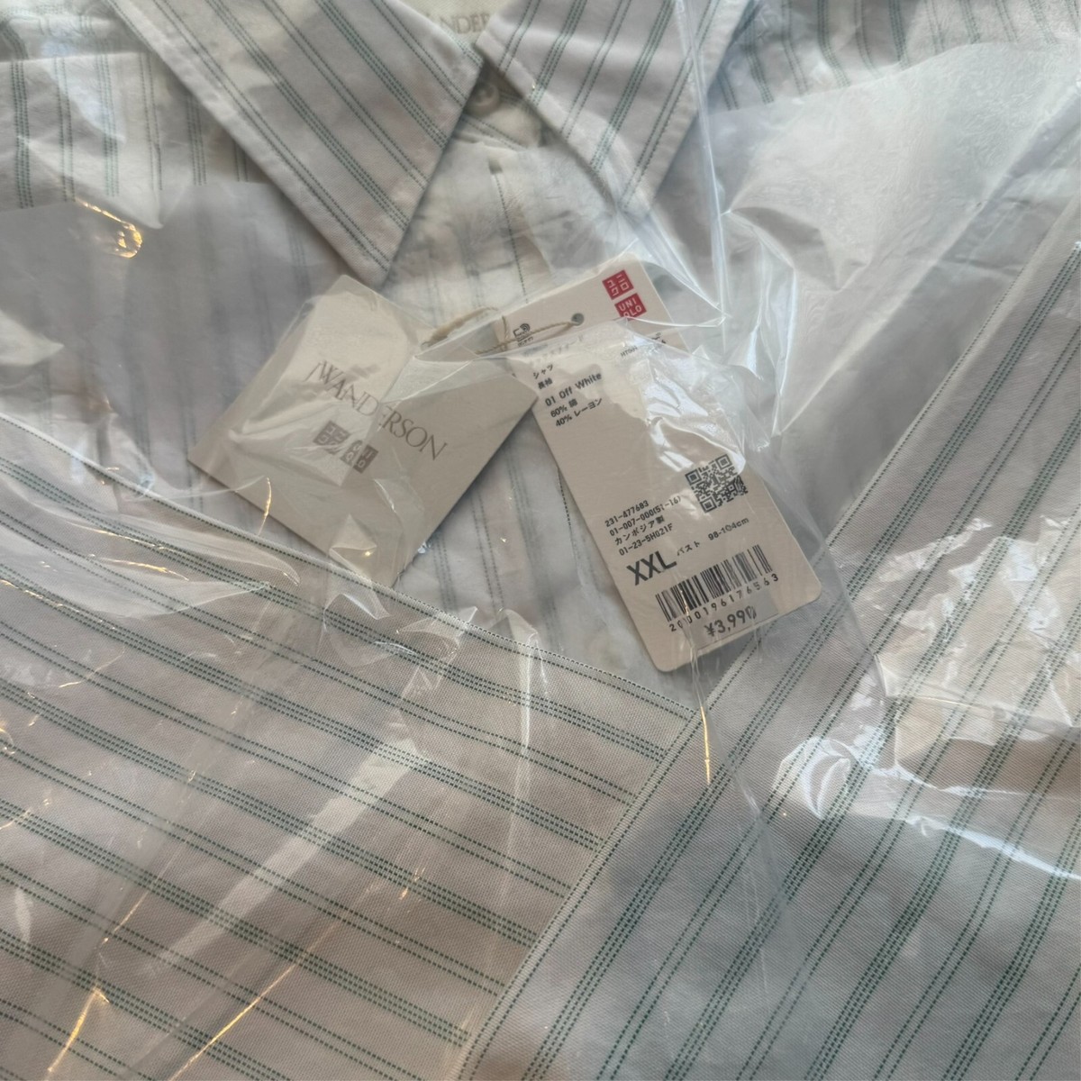 【110】JWANDERSON×UNIQLO UNIQLO JW Anderson Oxford Boxy Shirt 2025 Spring/Summer XS