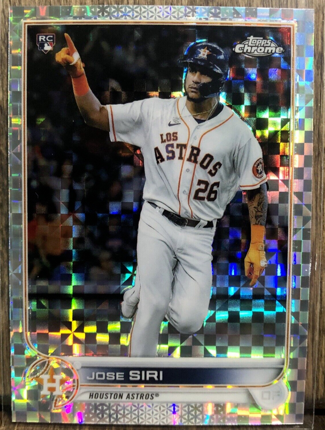 2022 Topps Chrome Jose Siri #204 X-Fractor Rookie RC Houston Astros