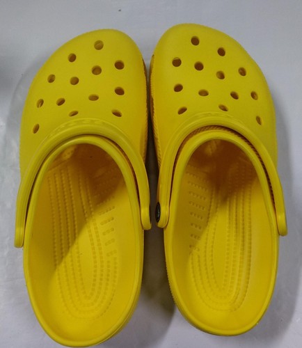 Crocs Classic Iconic Comfort Clog Sandals Men's | Lemon - Picture 115 of 145