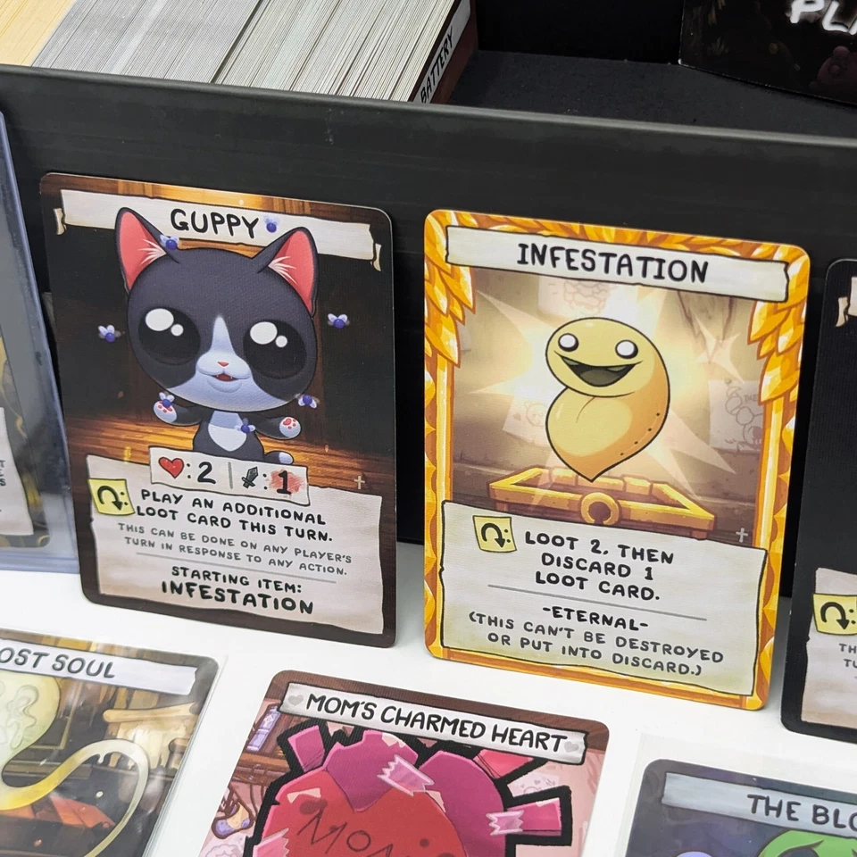 Binding of Isaac Four Souls Card Game 2nd Ed with rare promos & Baby Plum Plush - Image 3 of 4