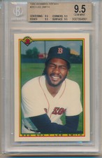 1990 Bowman Tiffany Lee Smith (HOF) (#263) (All 9.5 Sub Grades) BGS9.5 BGS