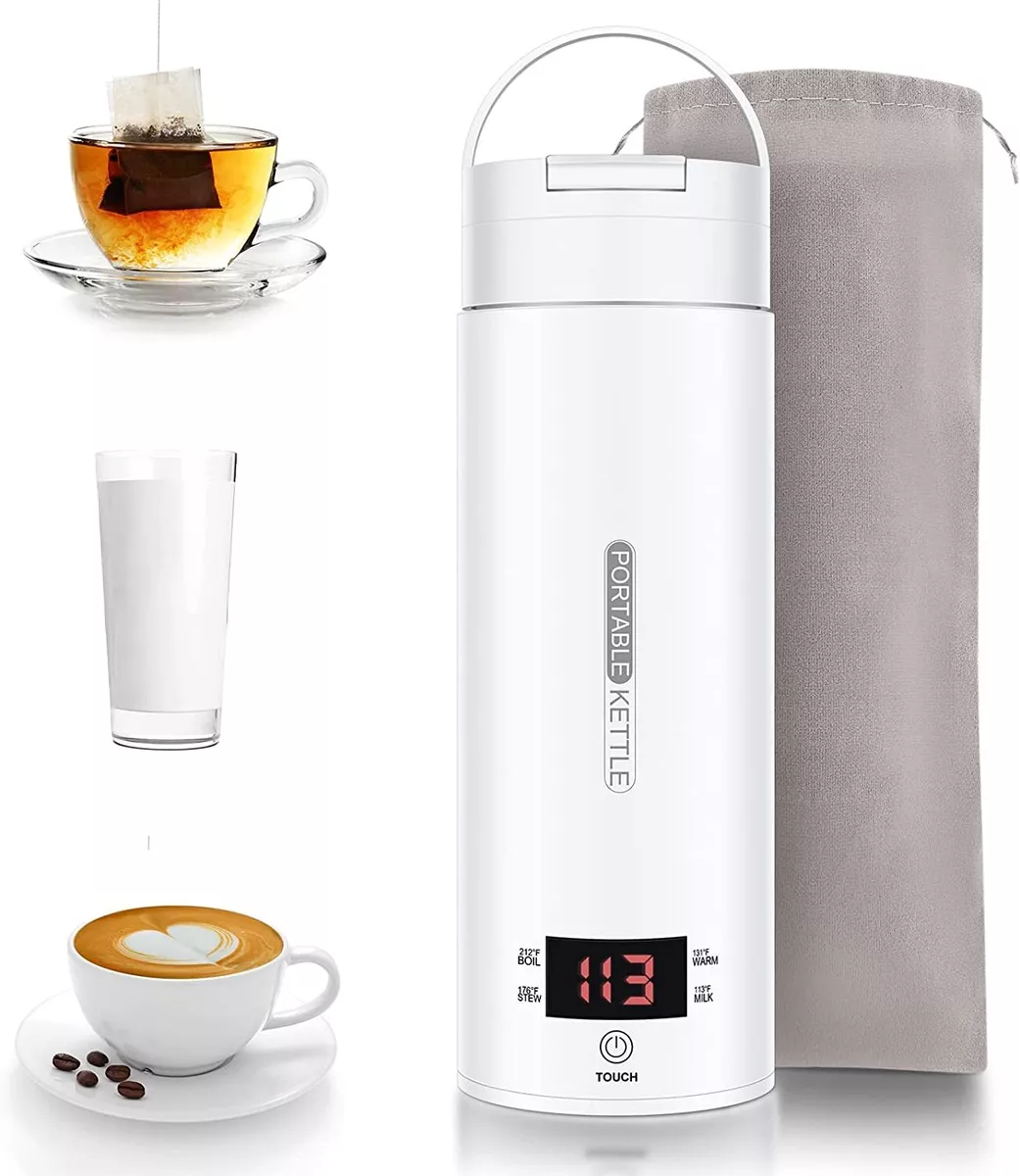 Travel Kettle Electric Small Stainless Steel - Portable Electric Kettle for  Boiling Water - Travel Tea Kettle - Portable Water Boiler - One Cup Hot