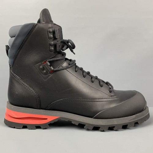 Red Leather Lace Up Hiking Boots | eBay