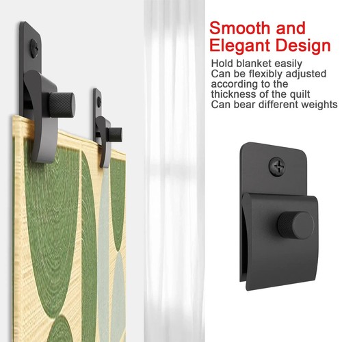Classy Clamps Quilt Wall Hangers 4pcs Tapestry Blanket Quilt Display Clips - Picture 4 of 12