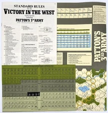 1979 SPI, Victory in the West Game System, Patton's 3rd Army, Unpunched w/Map