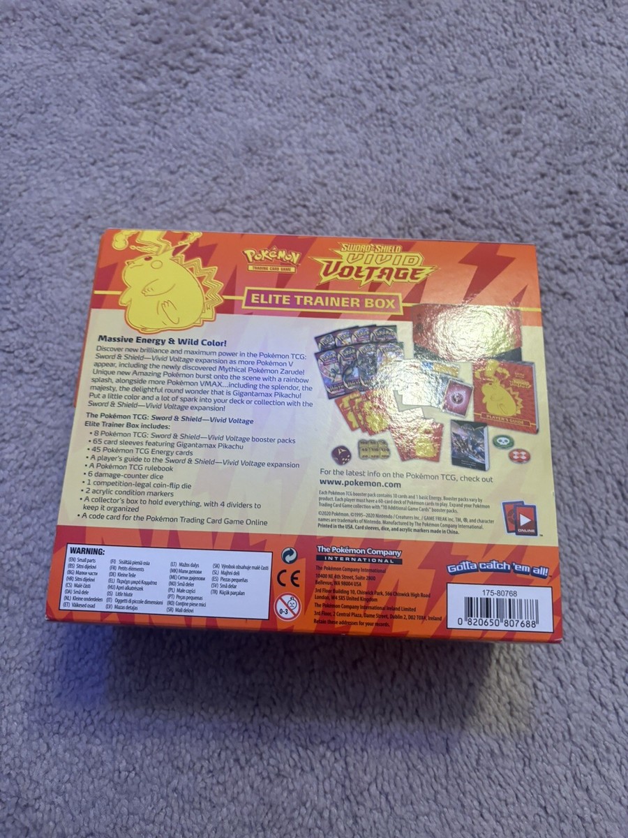 pokemon high voltage booster box Amazon.com: Pokemon Sword & Shield Vivid Voltage Booster Box main image 1