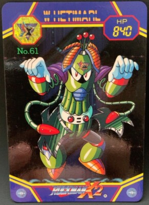 Mega Man X2 Rock Man Wire Sponge Card TCG Capcom 1994 Japan | eBay